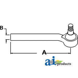 UJD00828    Tie Rod---Right---Replaces AL116741